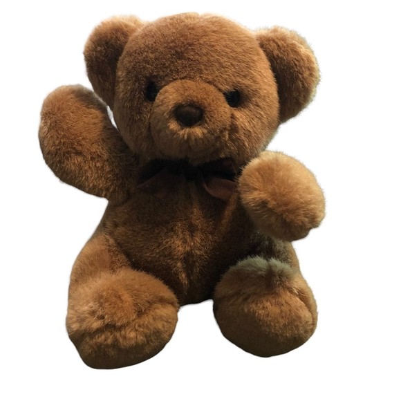 8" Steven Smith Teddy Bear w/Brown Bow Tie Small Cuddle Plush - Picture 1 of 12